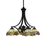 Zilo 4 Light Medium Chandelier by Toltec 568-205185 - 568-205185
