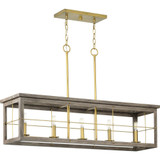 Hedgerow 5 Light Medium Linear Pendant by Progress - P400254