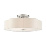 Solstice 6 Light 28 Inch Wide Semi Flush Mount by Livex - 58069