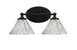 Capri 2 Light Steel Vanity Light 16 Inch Length by Toltec - 5912-816