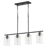Tribute 4 Light Elegant Linear Chandelier by Quorum - 6574-4
