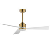 Vortex 3 Blade Ceiling Fan with Light Kit 52 Inch Wide by Maxim - 88837WT