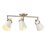 Reeva 3 Light 29.13 Inch Wide Semi Flush Mount by Golden - 2122-3SF