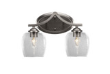 Zilo 2 Light Vanity Light 15 Inch Length by Toltec - 552-15-1025