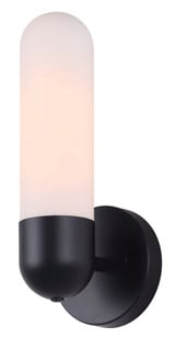Bevin 1 Light Wall Sconce by Canarm - IWF1126A01BK
