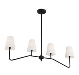 4  Up Light Linear Chandelier by Meridian - M10078