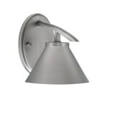 Kurve 1 Light Wall Sconce 7.75 Inch Tall by Toltec - 3720-GP-458