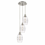 Vaz 3 Light Medium Cord Hung Pendant 25.13 Inch Tall by Innovations - 113B-3P-G557-6
