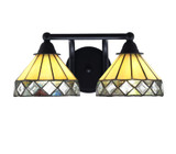 Paramount 2 Light Vanity Light 15.25 Inch Length by Toltec - 3422-65-94