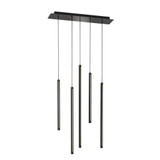 750W 5 Square CCT Cylinder Cluster Pendant by Dals - PDLED120-5SQ