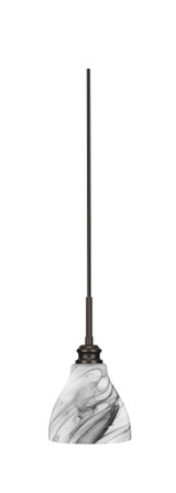 Edge 1 Light Small Cord Pendant 10.75 Inch Tall by Toltec - 1152-6.25