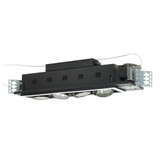Four Light 8.38 Inch Double Gimbal Linear Recessed Low Voltage by Jesco  - MGA175-4ESB
