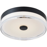 Iris 20W 1 LED Flush Mount 11.5 Inch Tall and 3 Inch Wide by Abra - 30040FM