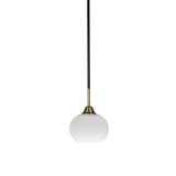 Paramount 1 Light Small Pendant 9.25 Inch Tall by Toltec - 3401-7-925-