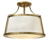 Charlotte 1 Light 9.5 Inch Wide Semi Flush Mount by Hinkley - 3521