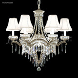 Dynasty Cast Brass 7 Light Medium Chandelier by James Moder 94346PW-55 - 94346PW-55
