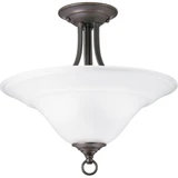 Trinity 2 Light 16 Inch Wide Semi Flush Mount by Progress - P3473