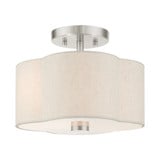 Solstice 2 Light 11 Inch Wide Semi Flush Mount by Livex - 58061