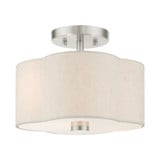 Solstice 2 Light 11 Inch Wide Semi Flush Mount by Livex - 58061