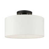 Meridian 1 Light 13 Inch Wide Semi Flush Mount by Livex - 41097