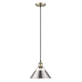 Orwell 1 Light Small Pendant 10 Inch Length by Golden - 3306-M