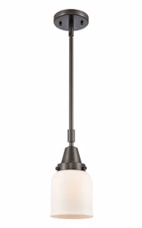 Bell 1 Light Mini Stem Hung Pendant 11.13 Inch Tall by Innovations - 447-1S-G5