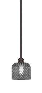 Edge 1 Light Small Stem Hung Pendant 6.25 Inch Tall by Toltec - 1151-6-6.25