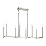 Alpine 8 Light Small Linear Chandelier by Livex - 40258