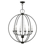 Arabella 6 Light Large Pendant 33.63 Inch Tall by Livex - 40916