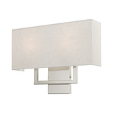 Pierson 2 Light Steel Wall Sconce by Livex - 50995