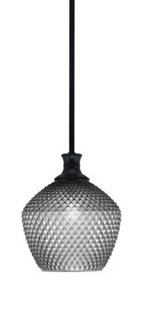 Zola 1 Light Steel Stem Hung Small Pendant 10.75 Inch Tall by Toltec - 76-BN-4922