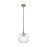 Crown Point 1 Light Stem Hung Pendant 8 Inch and 8 Inch Wide by Innovations - 434-1S-G12-8_P