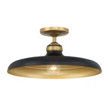 Crowne 1 Light Semi Flush Mount 7.25 Inch and 16 Inch Wide by Minka Lavery - 3936