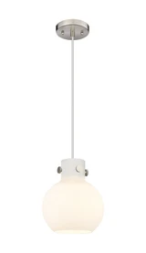 Newton Sphere 1 Light Mini Pendant 9.13 Inch Tall by Innovations - 410-1PS-G410-8