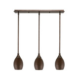 Any 3 Light Pendant 26.5 Inch Length by Toltec - 25-BRZ-4175