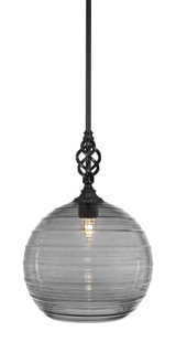 Elegante 1 Light Medium Pendant 14 Inch Wide by Toltec - 80-14-18