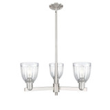 Brookfield 3 Light Stem Hung Chandelier 11 Inch X 28 Inch by Innovations - 716-3CR-G442