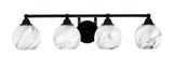 Paramount 4 Light Vanity Light 31.25 Inch Length by Toltec - 3424-7-41