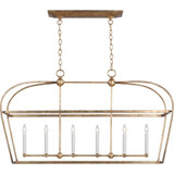 Stonington 6 Light Small Linear Chandelier by Visual Comfort Studio - CC1216