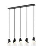 Aimie 5 Light Linear Chandelier 15.75 Inch Tall and 7 Inch Wide by Z Lite - 828P7-5L