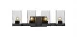 Nouvelle 4 Light Vanity Light 24 Inch Length by Toltec - 3124-ES-530