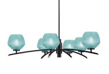 Kurve 6 Light Large Chandelier by Toltec 3746-MB-46 - 3746-MB-46