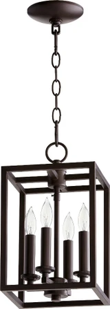 Cuboid 4 Light Small Pendant by Quorum - 6731-4