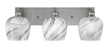 Edge 3 Light Vanity Light 8.25 Inch Tall by Toltec - 1163-ES-4810