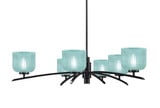 Kurve 6 Light Large Chandelier by Toltec 3746-MB-461 - 3746-MB-461