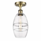 Vaz 1 Light 5.88 Inch Wide Industrial Semi Flush Mount by Innovations - 516-1C-G557-6