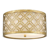 Arabella 2 Light 16 Inch Wide Flush Mount by Lucas and McKearn - GN/ARABE