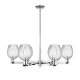 Salina 6 Light Stem Hung Chandelier 11.38 Inch X 35.5 Inch by Innovations - 716-6CR-G292