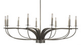 Monterey 10 Light Oversized Chandelier by Toltec - M10_2910_UC
