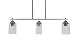Odyssey 3 Light Oversized Linear Island Pendant 36 Inch Length by Toltec - 2636-36-95-36